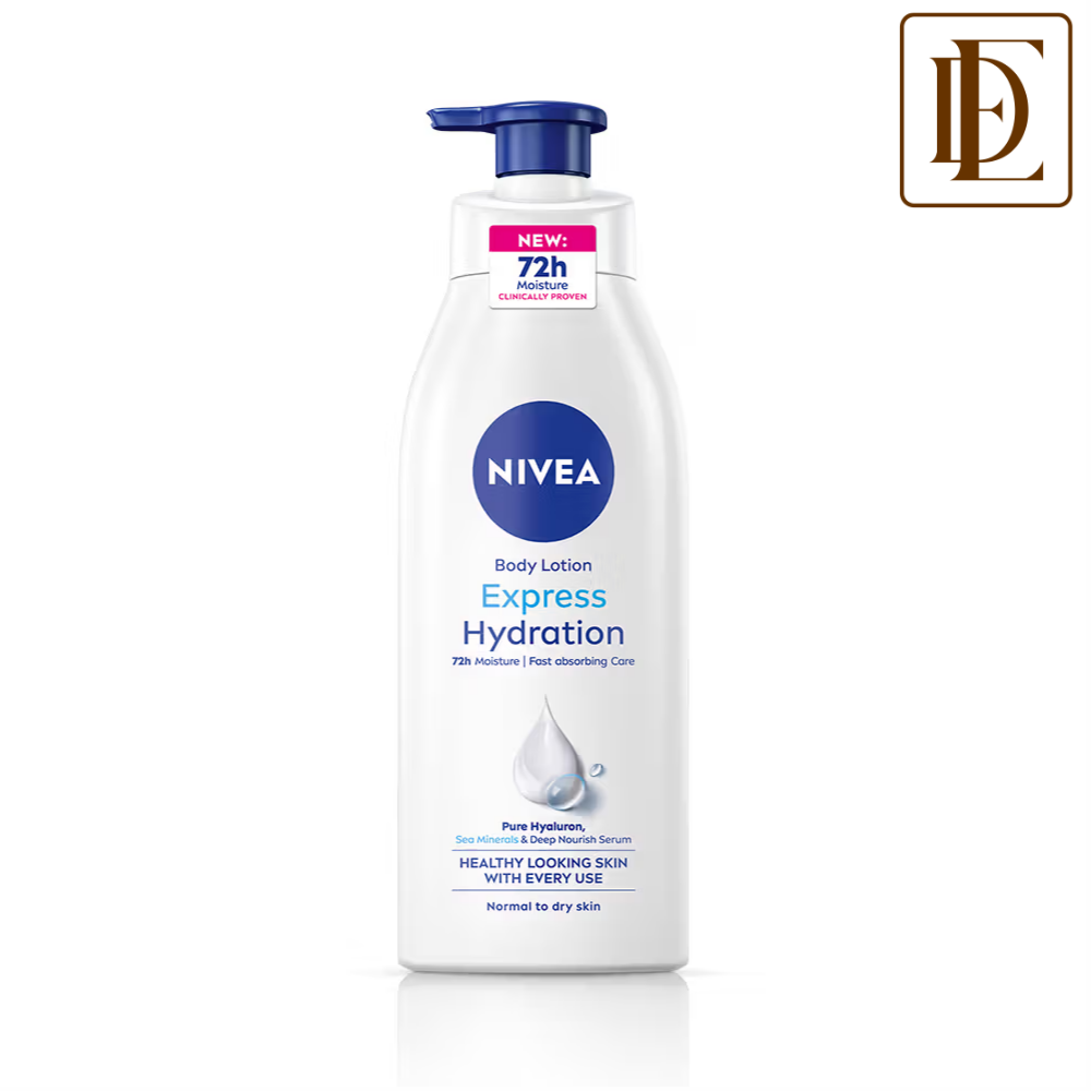 NIVEA Express Hydration BODY LOTION with Sea Minerals - 5 in 1 COMPLETE CARE for 48H Moisturization