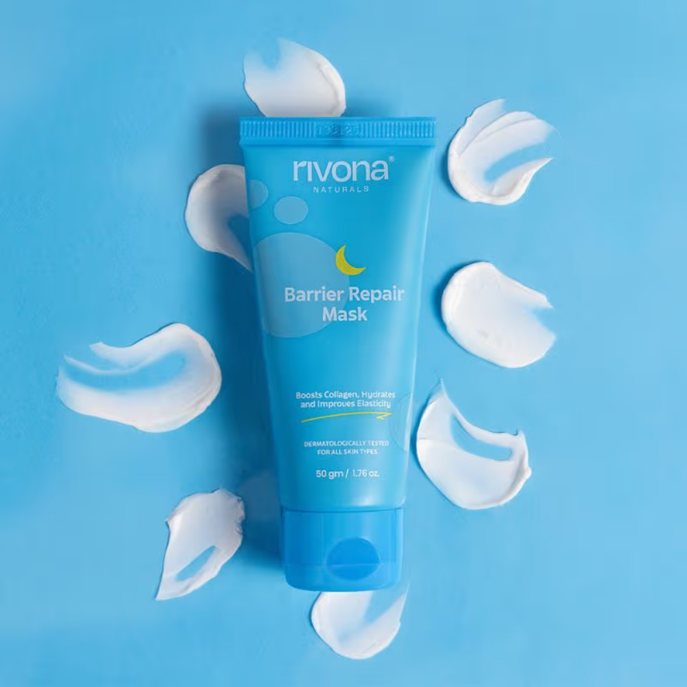 Rivona Naturals 4-In-1 Barrier Repair & Hydrating Overnight Face Mask Deep Moisture & Skin Renewal