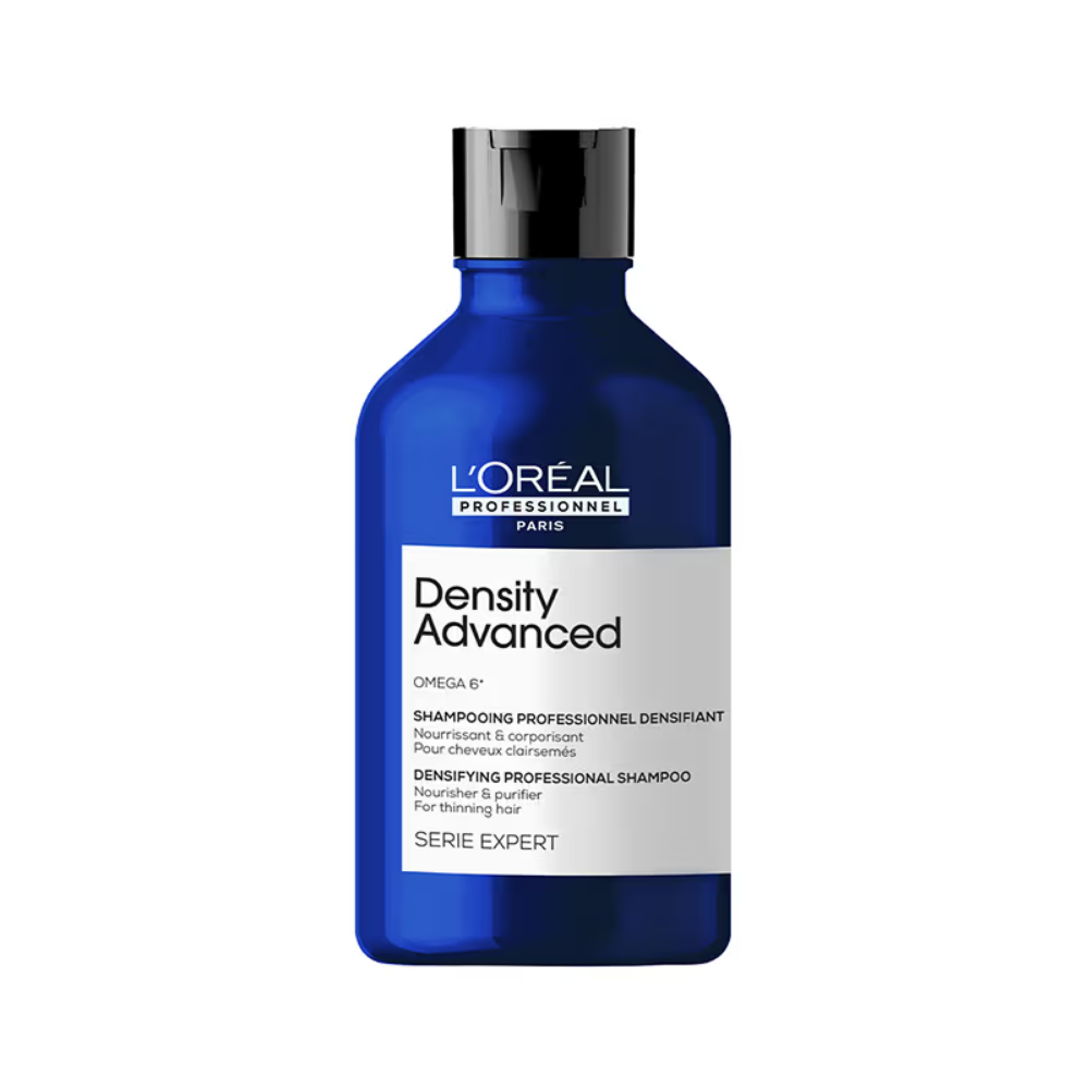 L’Oréal Professionnel Density Advanced Shampoo for Thinning Hair, Increases Volume, Omega 6 Complex