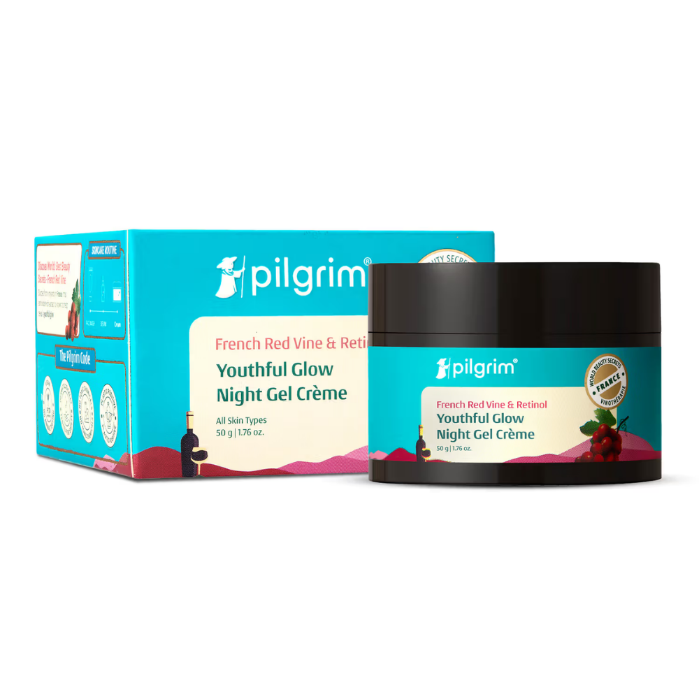 Pilgrim Red Vine Night Gel Creme with Retinol Mulberry