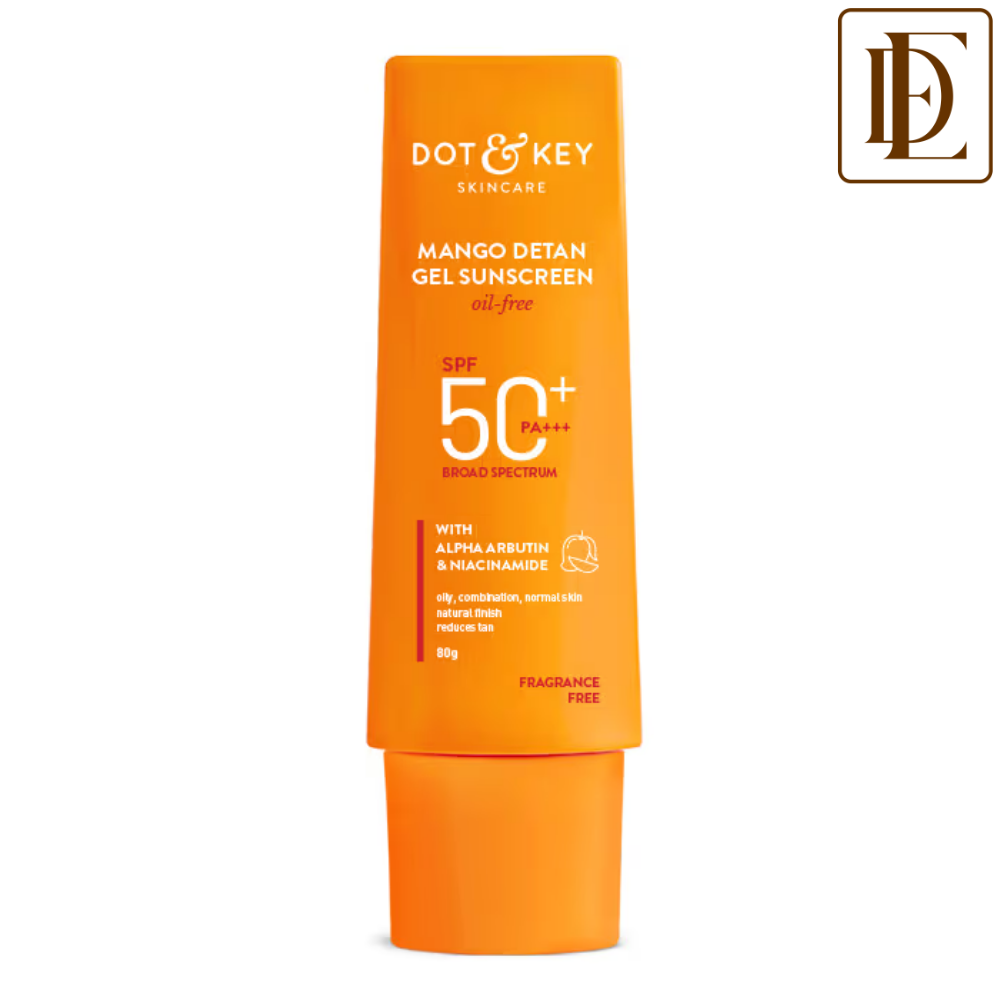 Dot & Key Mango Detan Gel Sunscreen In-Vivo Tested SPF 50+ PA++++, Oil-Free Formula