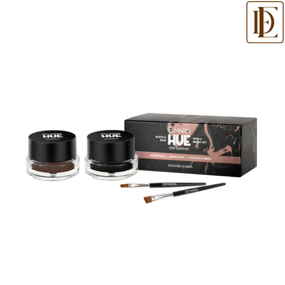 MARS 2-In-1 Hue Gel Eyeliner With 2 Brush Set