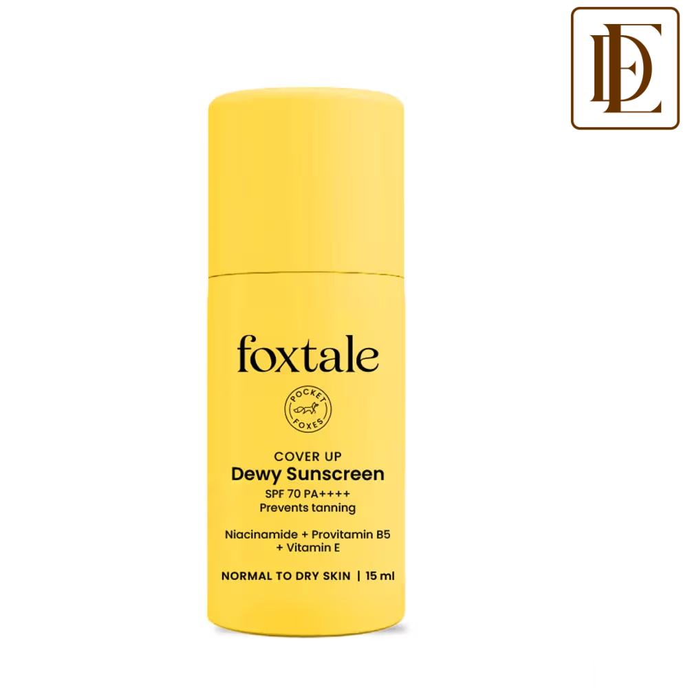 Foxtale Dewy Finish SPF 50 PA++++ Sunscreen For Dry Skin, Deeply Hydrates, In-Vivo Tested