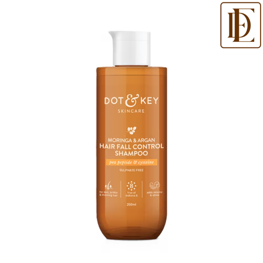Dot & Key Moringa & Argan Hairfall Control Shampoo, With Pea Peptide & Cysteine, Sulphate-Free