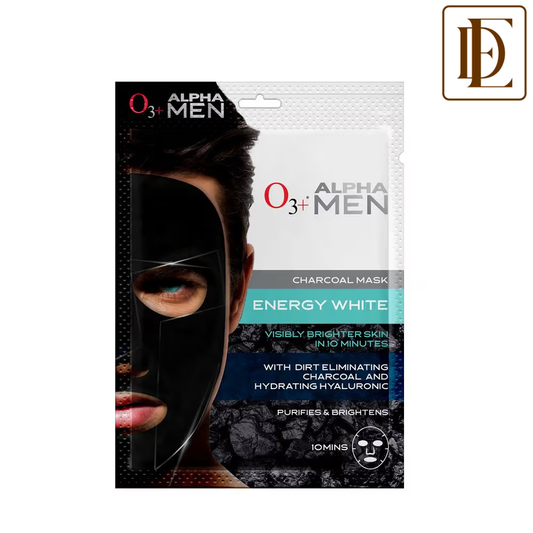 O3+ Alpha Men Energy White Charcoal Face Sheet Mask