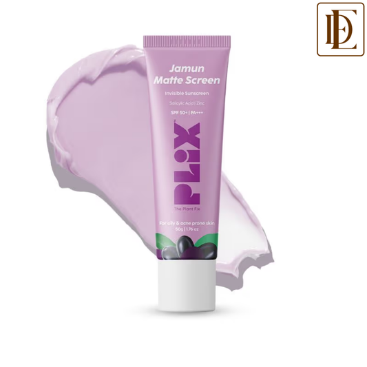 Plix 0.1% Salicylic Acid Jamun Mattifying Lightweight Sunscreen SPF50+ PA+++ UVA, UVB Shield