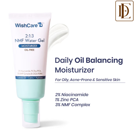 WishCare 2:1:3 NMF Oil Free Water Gel Moisturizer For Oily Skin with Niacinamide, Zinc PCA & Cica