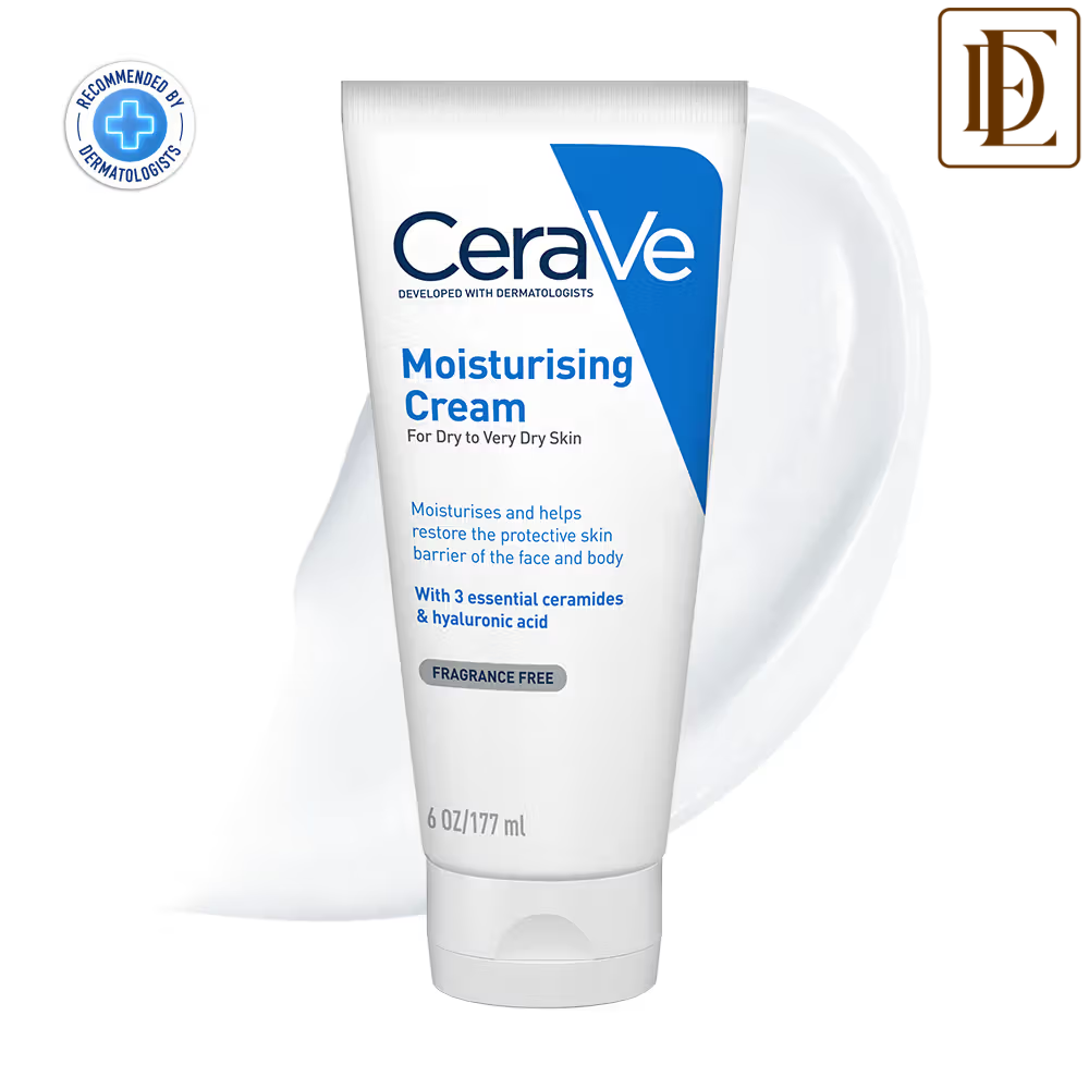 CeraVe Moisturizer Cream For Dry Skin With Ceramides & Hyaluronic Acid For Barrier Repair