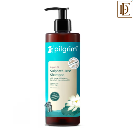 Pilgrim Argan Oil Sulphate Free Shampoo With Korean White Lotus For Shiny & Nourished Hair