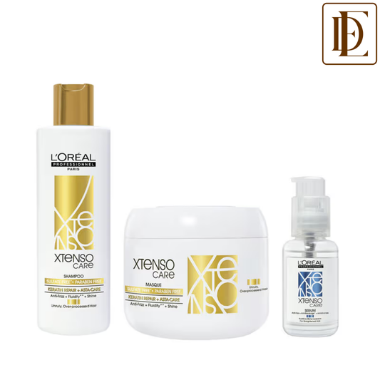 L'Oréal Professionnel Xtenso Care Sulfate Free Hair Care Regime With Shampoo, Masque And Serum