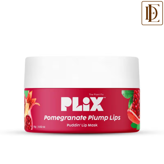 Plix Pomegranate Plump Lips Puddin’ Mask for Dry Lips With Chiuri Butter + Vit C, Lightens Dark Lips