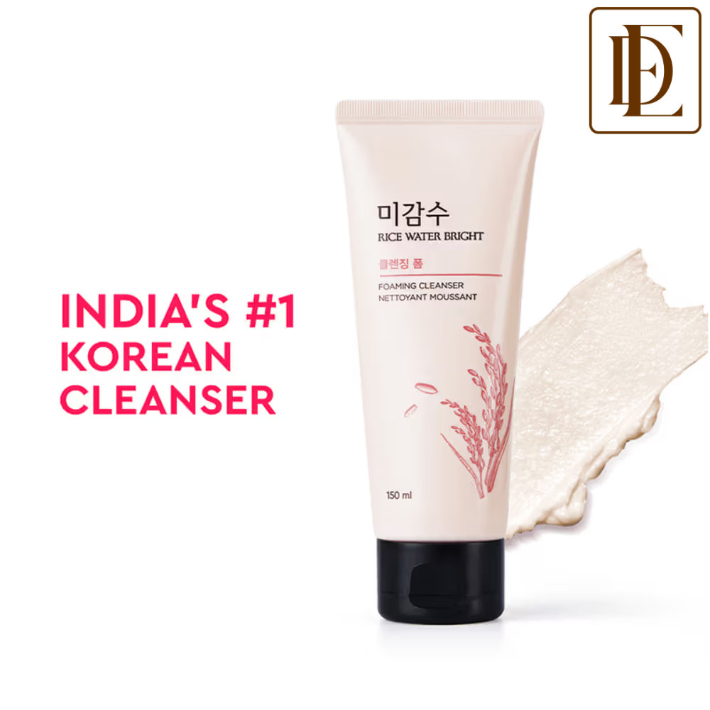 The Face Shop Rice Water Bright Korean Cleanser - Best Face Wash for Even Tone & Glowing Skin