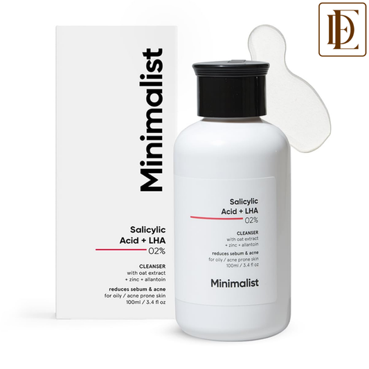 Minimalist 2% Salicylic Acid + LHA Face Cleanser With Zinc For Reducing Sebum & Acne
