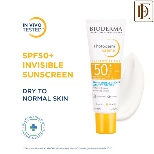 Bioderma Photoderm Crème SPF 50+ PA++++ Hydrating Sunscreen for Normal to Dry Skin | In Vivo Tested