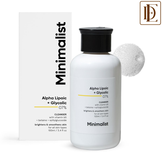 Minimalist 7% ALA & AHA Brightening Face Wash With Vitamin B5 & Glycolic acid For Glowing Skin