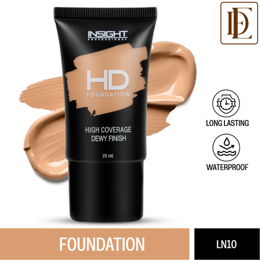 Insight Cosmetics Hd Foundation, Dewy Weightless Finish, Waterproof & Long Wear