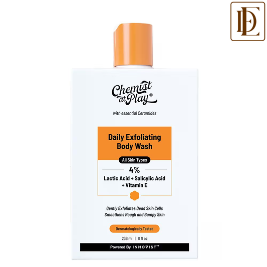 Chemist At Play Exfoliating Body Wash with 4% Lactic Acid & Salicylic Acid, Prevents Body Acne