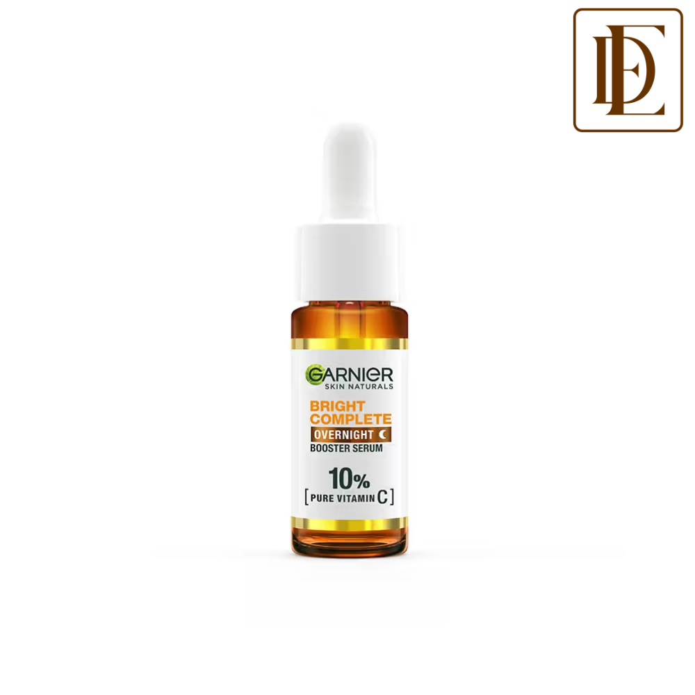 Garnier Bright Complete OverNight Booster Vitamin C + Serum With 10% Pure Vitamin C To Repair & Brighten Skin