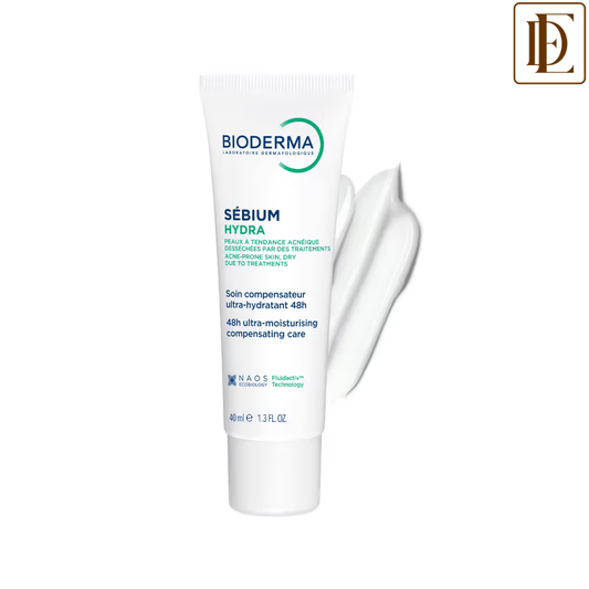 Bioderma Moisturizer Sebium Hydra for Oily, Acne-Prone Skin with Ceramides for 24H Hydration