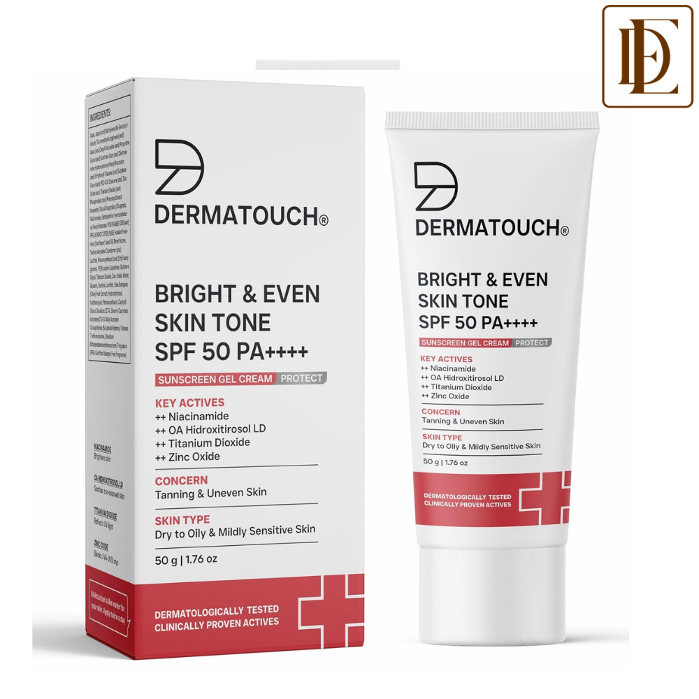 DERMATOUCH Bright & Even Skin Tone SPF 50 PA++++ Sunscreen Gel Cream