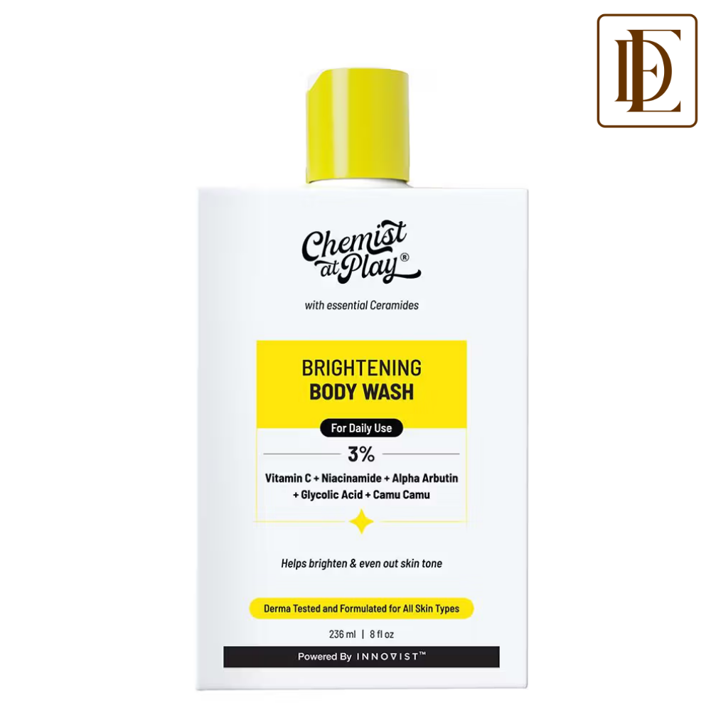 Chemist At Play Brightening Body Wash - 3% Vitamin C + Niacinamide, Shower Gel For Women & Men