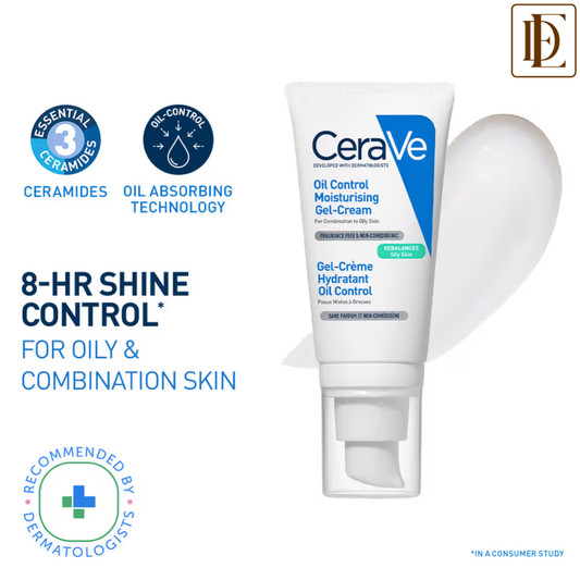 CeraVe Oil Control Gel-Cream Lightweight Moisturizer For Oily & Combination Skin With Shine Control
