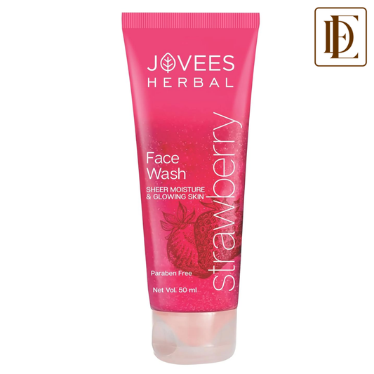 Jovees Herbal Strawberry Face Wash With Strawberry Extracts For Sheer Moisture & Glowing Skin