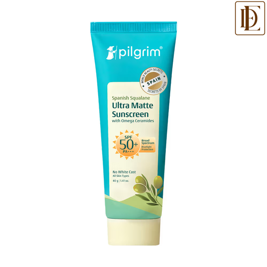 Pilgrim Ultra Matte Spf 50 Pa+++ Non-greasy & No White Cast Sunscreen