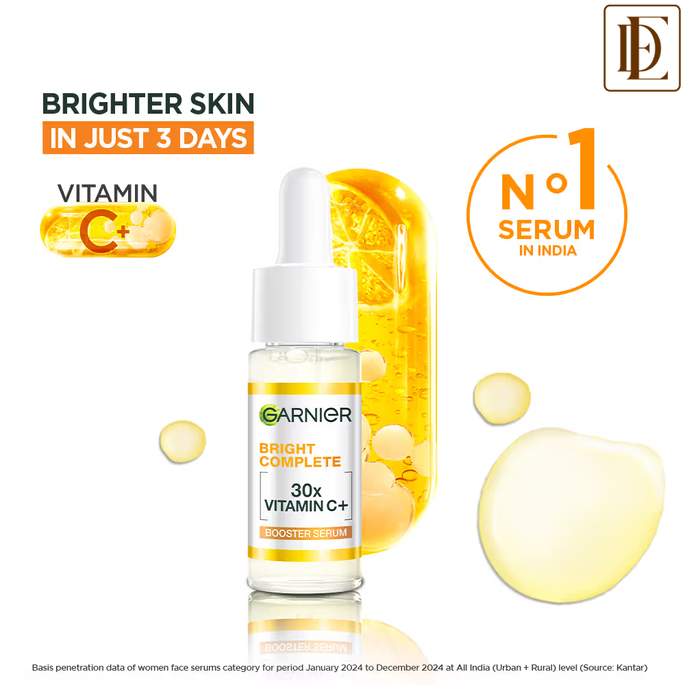 Garnier Vitamin C + Face Serum for Skin Brightening with 2% Niacinamide & 0.5% Salicylic Acid