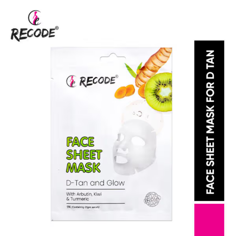 Recode D Tan And Glow Face Sheet Mask