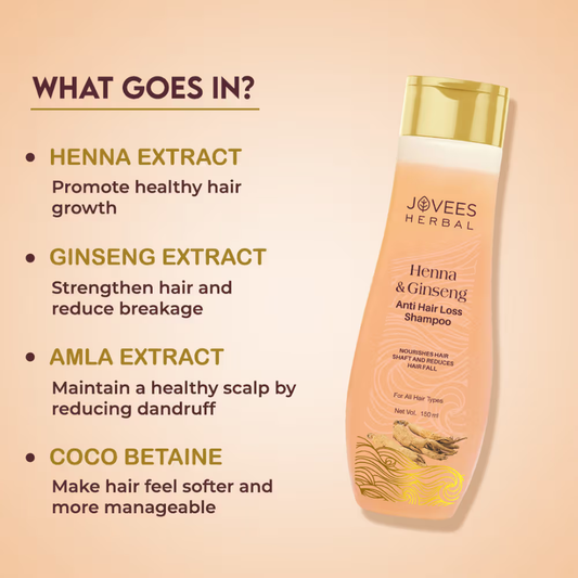 Jovees Henna & Ginseng Anti Hair Loss Shampoo