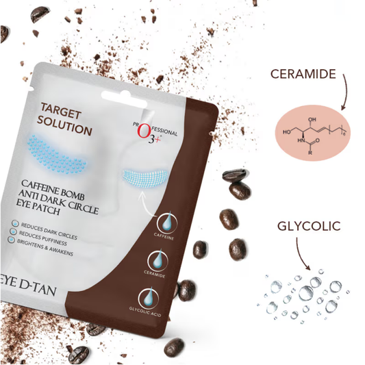 O3+ Caffeine Bomb Eye D-Tan Patch Sheet Mask