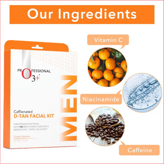 O3+ Caffeinated D-Tan Facial Kit For Intensive Whitening