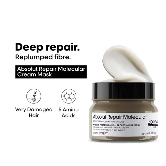 L'Oréal Professionnel Absolut Repair Molecular Deep Repairing Cream Mask For Very Damaged Hair