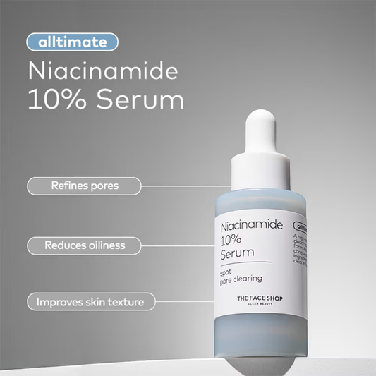 The Face Shop Alltimate Niacinamide 10% Korean Serum - Reduces Oil & Minimizes Pores, for Oily Skin
