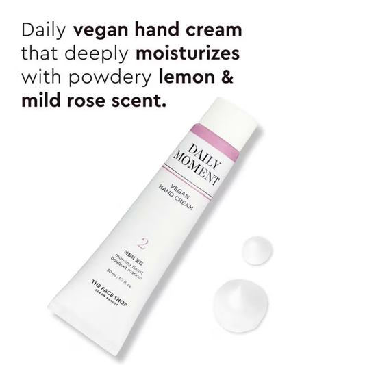 The Face Shop Non-Greasy Korean Vegan Hand Cream - Morning Florist With Hyaluronic Acid
