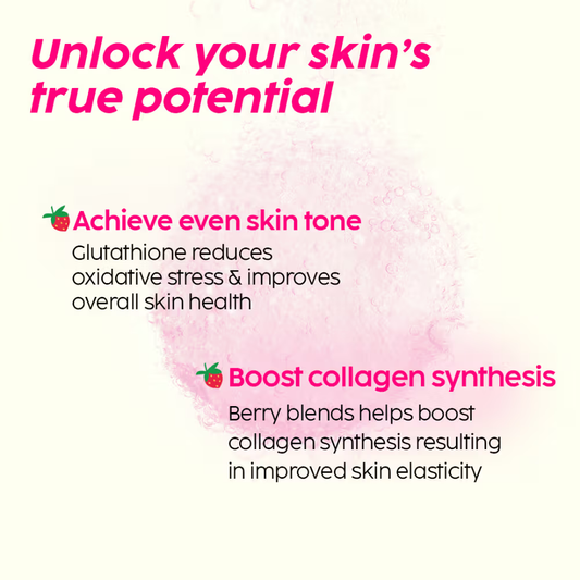 Plix Glutathione Skin Glow 15 Effervescent Tablet 500mg for Clear & Youthful Skin