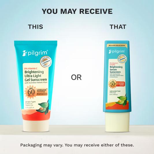 Pilgrim 5% Vitamin C Complex Brightening Serum Sunscreen SPF50+PA++++ In-Vivo tested