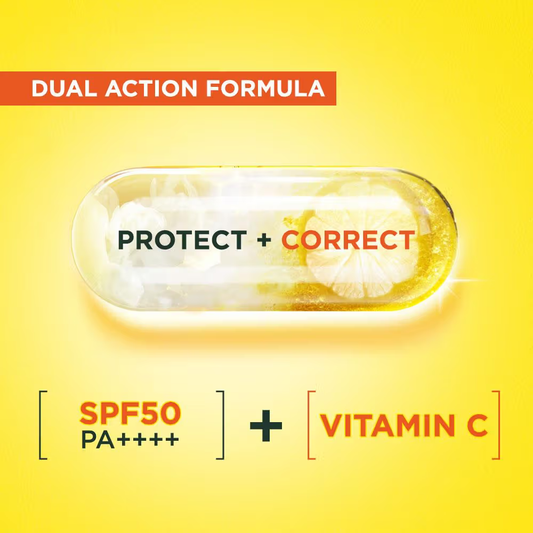 Garnier Air-Lock SPF 50+ PA++++ For UVA/UVB Invisible Serum Sunscreen For Broad Spectrum With No White Cast