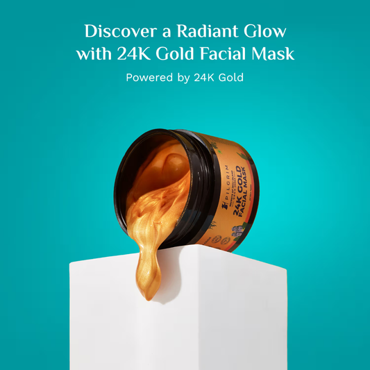 Pilgrim 24K Gold Facial Mask for Glowing & Radiant Skin Depigmentation