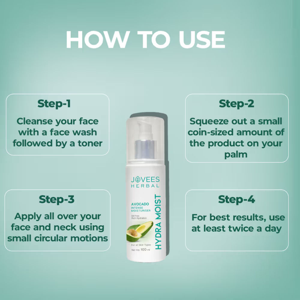 Jovees Hydra Moist+ Intense Moisturiser Avocado & Chamomile