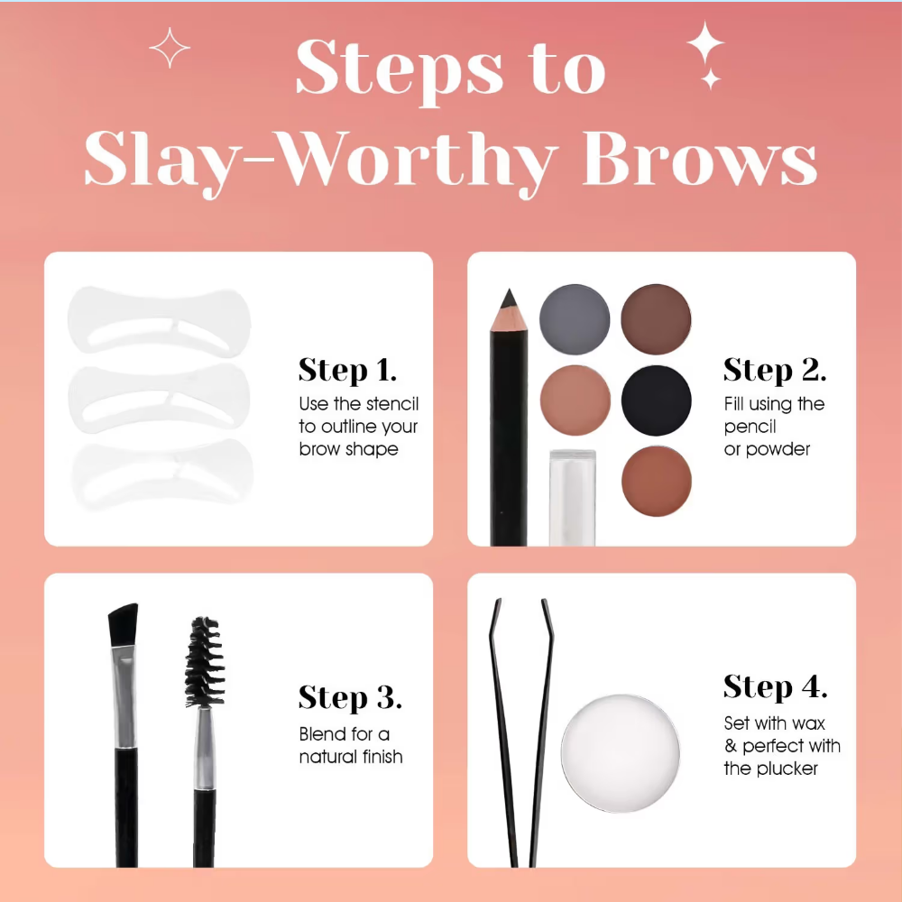 Colors Queen Eyebrow Palette Styling Kit