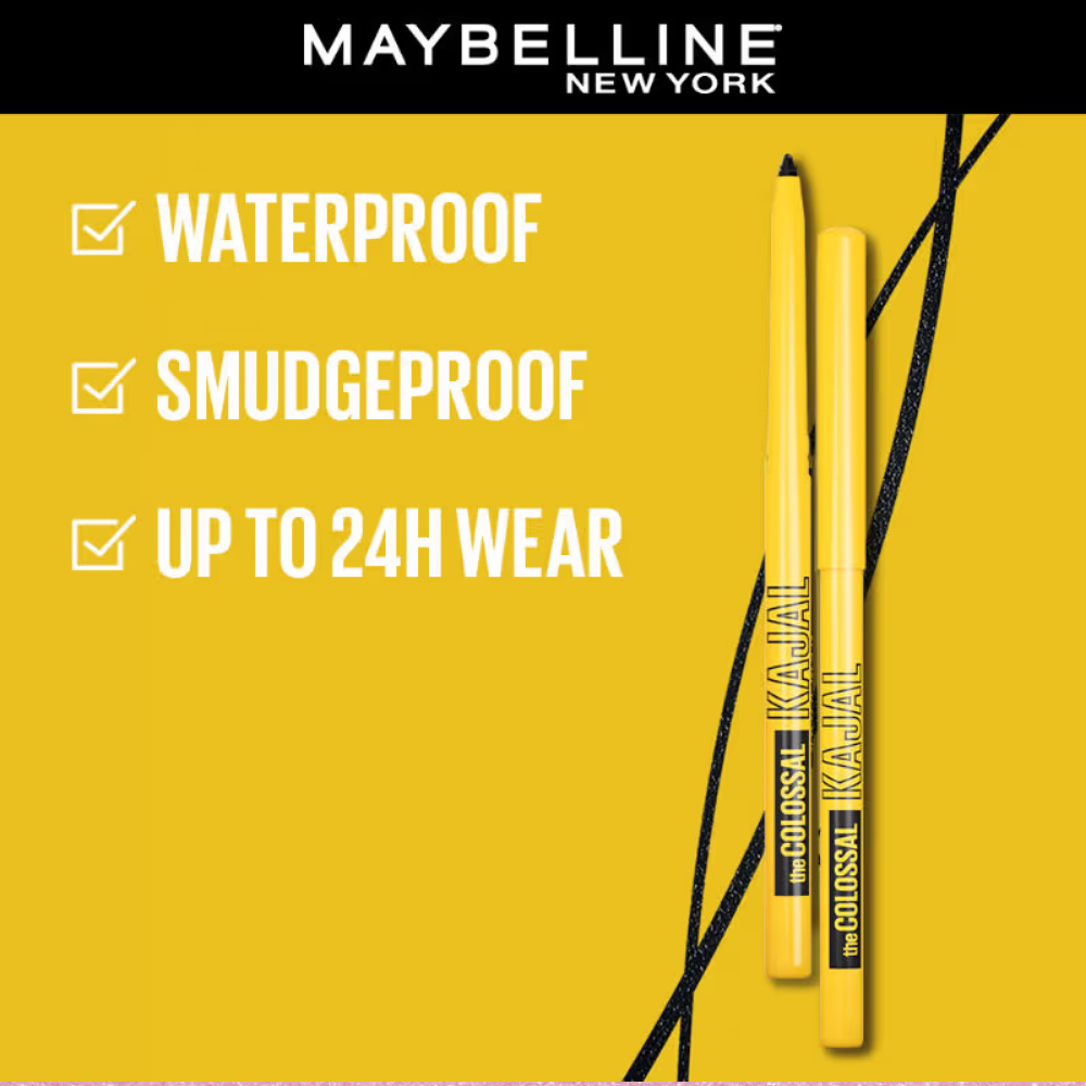 Maybelline New York The Colossal Kajal (Deep Black)