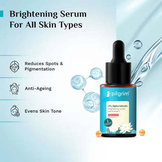 Pilgrim 2% Alpha Arbutin & 3% Vitamin C Brightening Serum (30ml)
