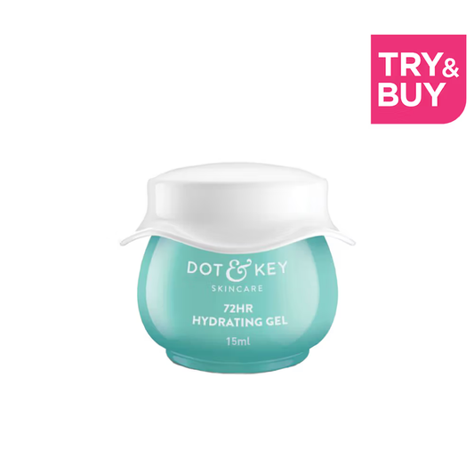 Dot & Key 72HR Hydrating Gel Moisturizer + Probiotics, 5 Ceramides & Hyaluronic, Oil-Free Water Gel