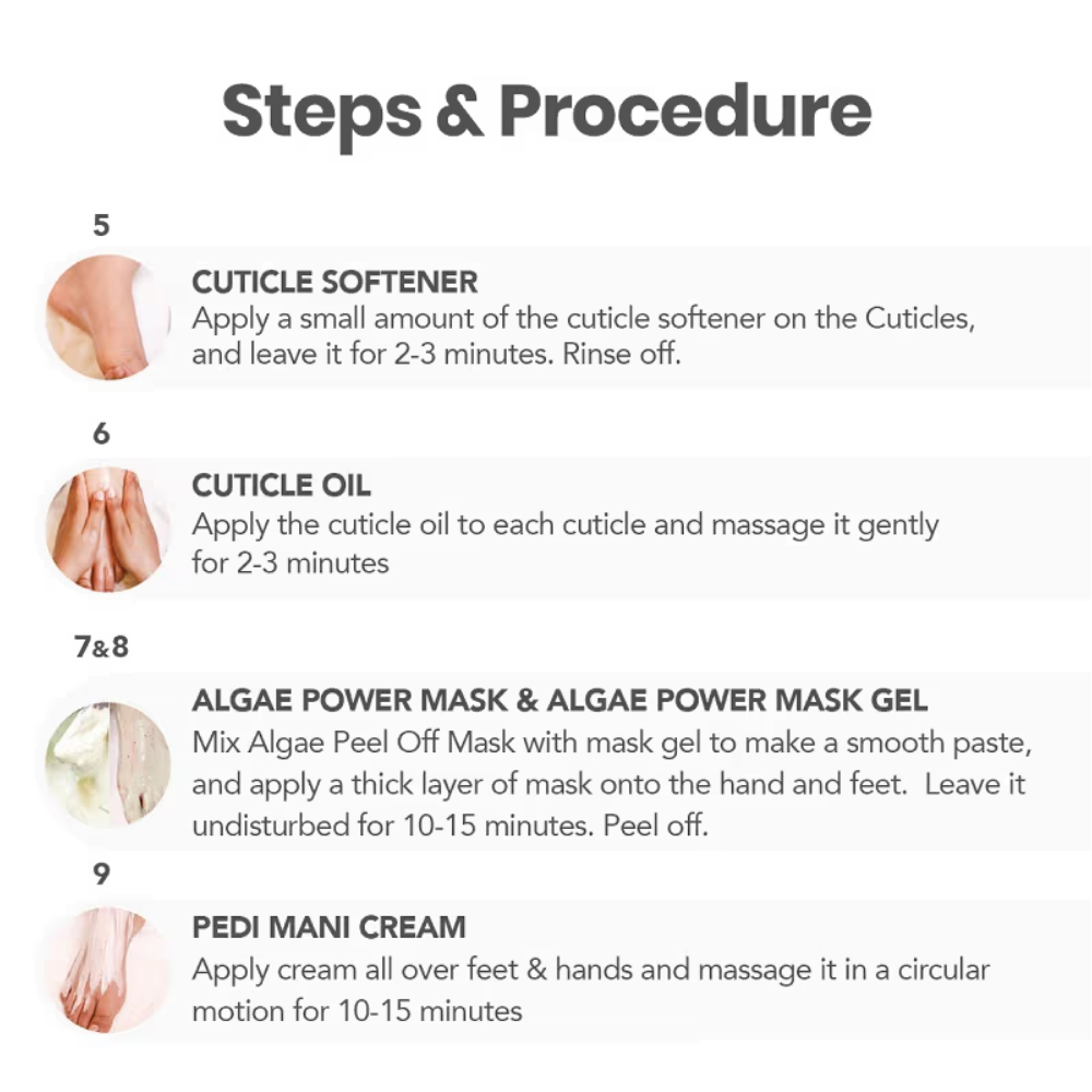 O3+ Pedilogix PRO Alage Pedicure & Manicure Kit
