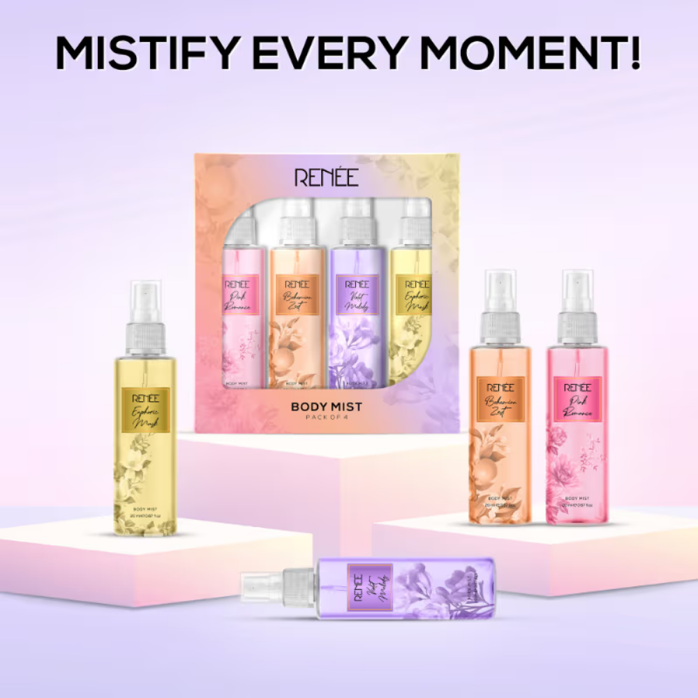 Renee Cosmetics Body Mist - Pack Of 4 For Her