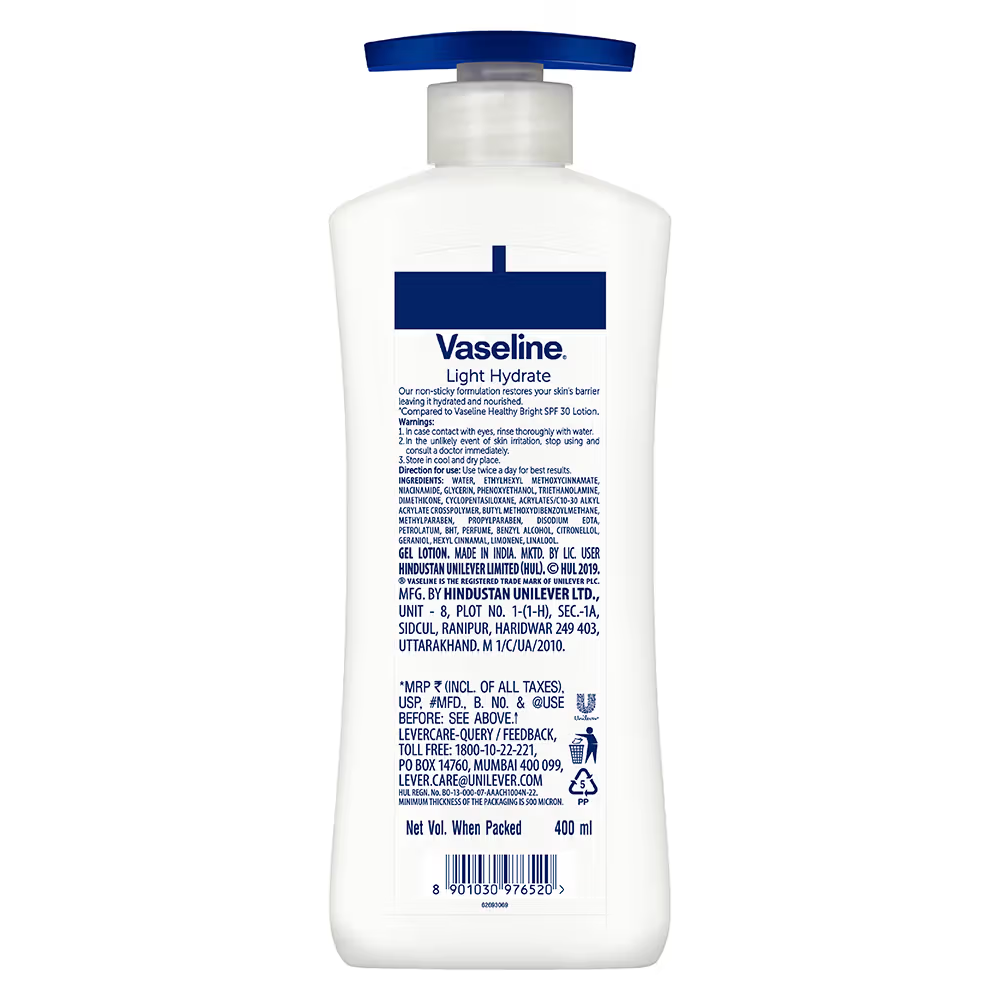 Vaseline Light Hydrate 48hr Serum In Lotion