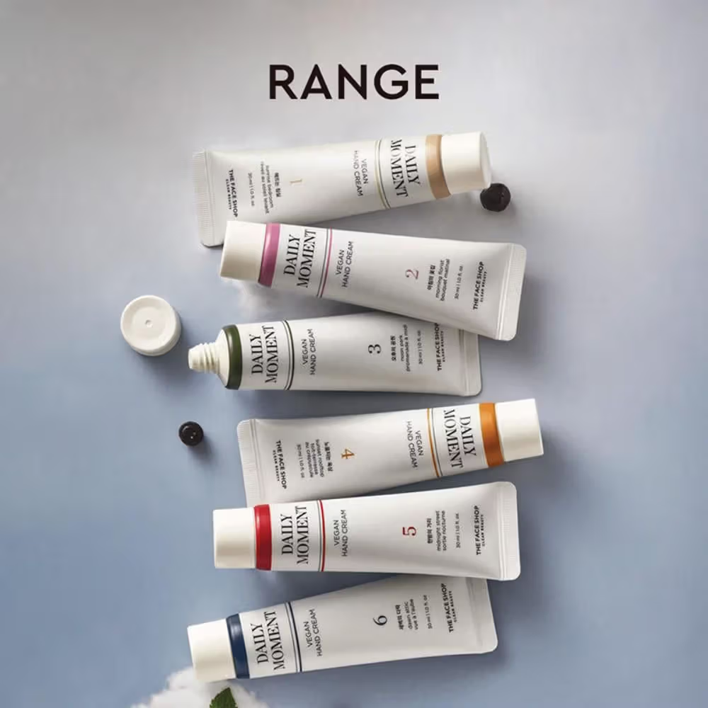 The Face Shop Non-Greasy Korean Vegan Hand Cream - Morning Florist With Hyaluronic Acid