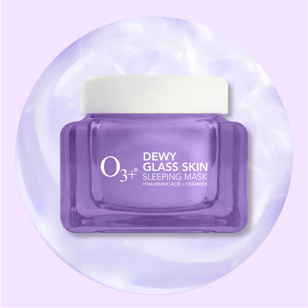 O3+ Dewy Glass Skin Sleeping Mask With Hyaluronic Acid And Ceramides